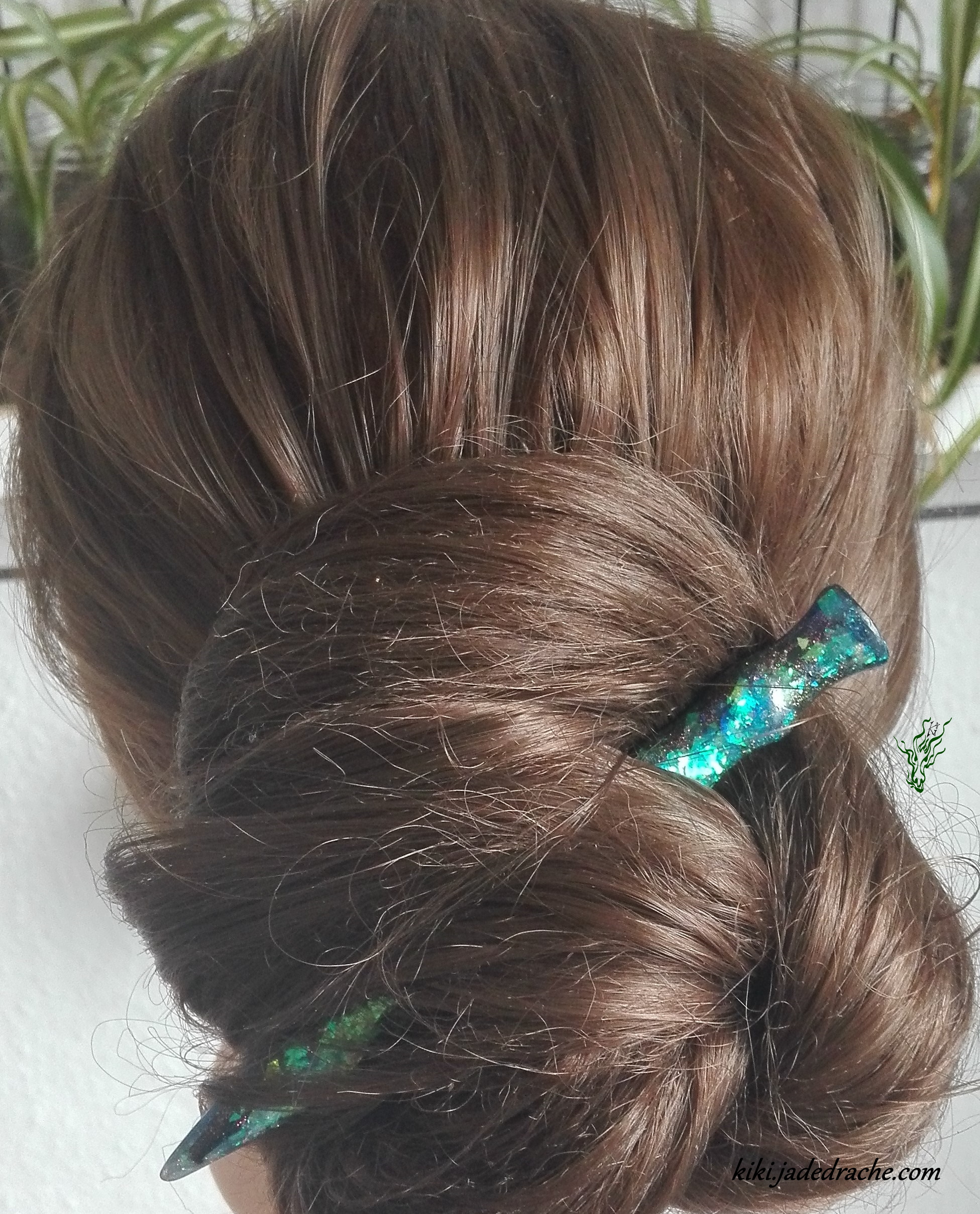 Preview *Glitzerknete* Haarstab mit wechselndem Glimmer ⋆ Kiki