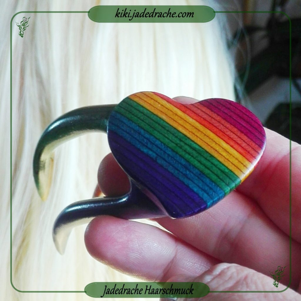 3D Regenbogen Haarforke