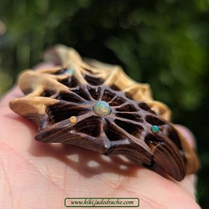 Spinnennetz Haarforke mit Opalen